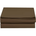thumbnail image 1 of Mocassi 1500 Thread Count Pack of 4 Flat Sheet,Queen, Brown, 1 of 3