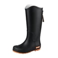 thumbnail image 2 of Women's Slip on Knee High Boots, Waterproof Warm Fleece Lined Outdoor Korean Design with Cushion Sole, Cozy Boots for Cold Weather Gift, 2 of 4