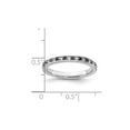 thumbnail image 4 of 1/5 Carat (Ctw) Black & White Diamond Wedding Band Ring in Sterling Silver for Women, 4 of 5
