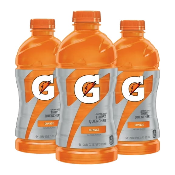 Thirst Quencher for Gatorade Orange Thirst Quencher, 28 Fl Oz (Pack of 3)
