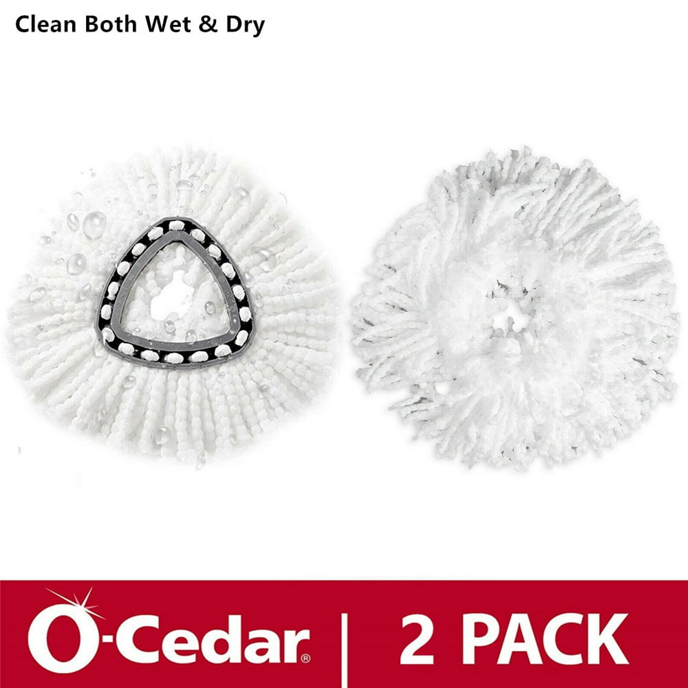 OCedar 360° Spin Mop Refill 2 PCS Microfiber Replacement Mop Head