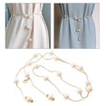 thumbnail image 3 of Ceinture Fine Perle Classique pour Femmes, Sangle Réglable Simple, 3 of 8