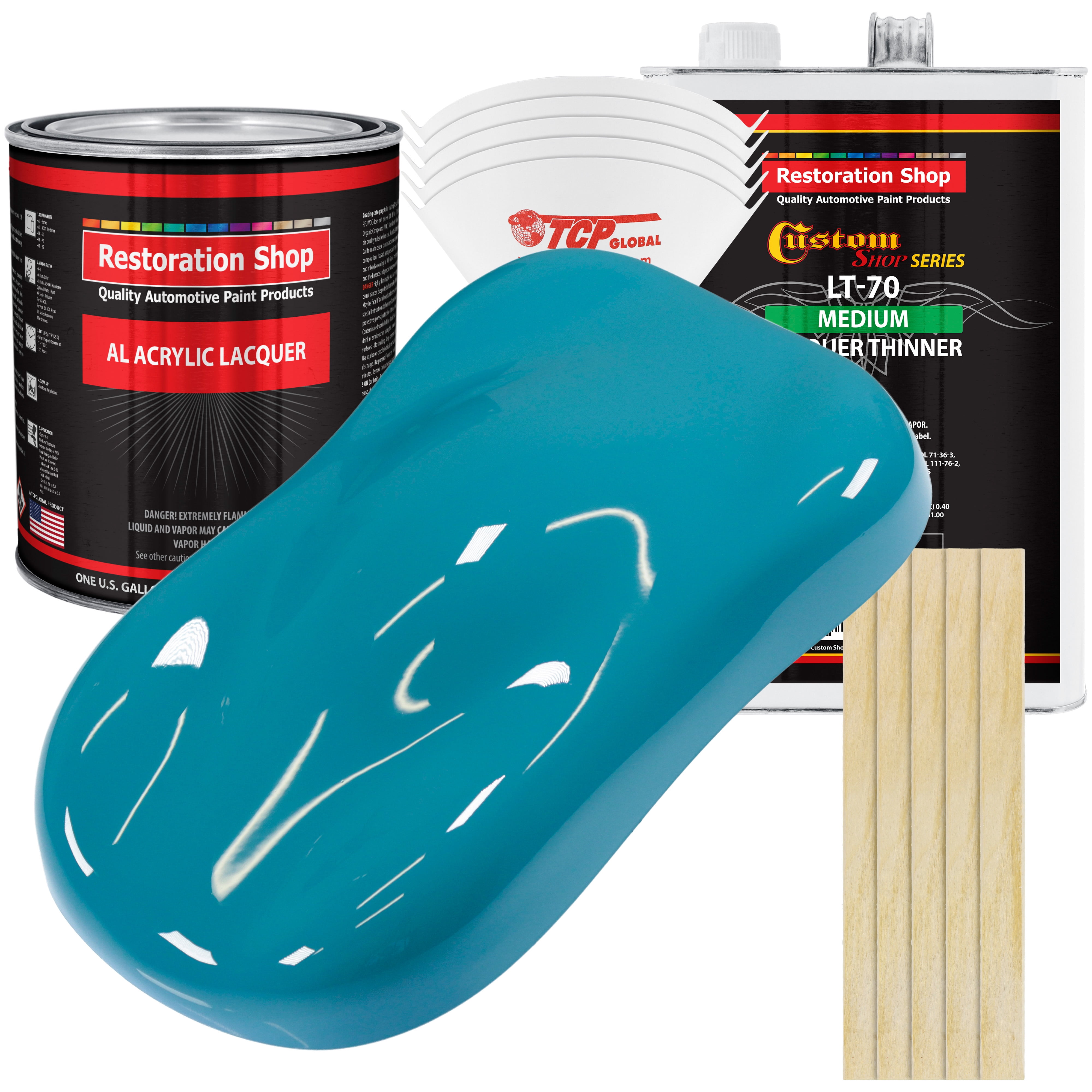 Restoration Shop Petty Blue Acrylic Lacquer Auto Paint Complete
