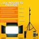 thumbnail image 2 of Panel LED Profesional para Fotografía y Video con Trípode, Control Remoto, 2 Baterías Recargables y Cargador, 2 of 12