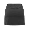 thumbnail image 3 of Ruyang Rip Skirt Length 2 Women's Fashionable Minimalist Solid Color Double Layer Tennis Skirt Pants, 3 of 6