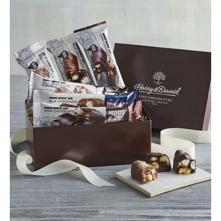 Harry London Chocolates - Moose Munch Popcorn Chocolate Bar Gift Box by Harry & David (6 Bars)