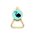 thumbnail image 1 of Peace Neptune Spade 7 Poker Beer Bottle Cap Opener Stainless Steel Key Chain, 1 of 3