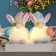 thumbnail image 4 of Lighted Easter Gnome, LED Glowing Plush Elf Decorations, Handmade Light Up Gnome Bunny with Egg Faceless Doll Easter Ornaments, Spring Home Decor Gifts for Women Men Kids, 4 of 9