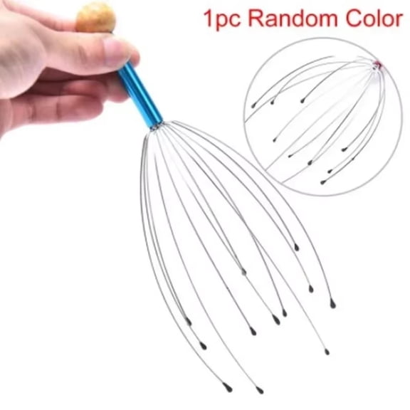 Metal Head Relax Massager Healing Neck Claw Massage Anti-stress Pain Relief Octopus Relax Spa