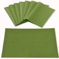 thumbnail image 1 of Rinpon Juego De 8 Manteles Individuales De Tela Tipo Lino, Lavables A Máquina, Resistentes Al Calor, Manteles Individuales De Cocina De Poliéster Grueso Sin Arrugas Para Mesa De Comedor (Verde), 1 of 5