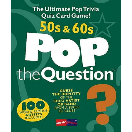 Music Sales Pop The Question 50's & 60's - The Ultimate Pop Trivia Quiz Card