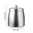 thumbnail image 2 of Yucurem Smokeless Odorless Windproof Ashtray with Lid Metal Tabletop Ash Tray Indoor Storage (Silver), 2 of 10