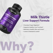 Naturalis Silymarin Milk Thistle 1300mg Enhanced with B Complex & Amino Acids | 13-in-1 | 60 Softgels