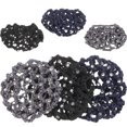 thumbnail image 1 of MasteelfCA 6Pcs Bun Hair Net Ballet Rhinestone Bun Cover Hair Net Bridal Accessories Hair Decoration, 1 of 8