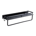 thumbnail image 1 of Estante De Almacenamiento Hueco De Aluminio Espacial Estante De Almacenamiento De Rodamiento Fuerte Organizador De Soporte De Cocina Montado En La Pared Con 5 Ganchos Para Baño De Cocina Moyic HA026885-02, 1 of 7