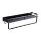 thumbnail image 1 of Estante De Almacenamiento Hueco De Aluminio Espacial Estante De Almacenamiento De Rodamiento Fuerte Organizador De Soporte De Cocina Montado En La Pared Con 5 Ganchos Para Baño De Cocina Yuarrent HA026885-02, 1 of 7
