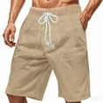 thumbnail image 1 of Ramiter Men's Shorts Men's Lightweight Terry Short Beige,2XL, 1 of 7