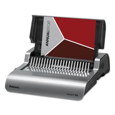 Quasar Electric Comb Binding System, 16 7/8 x 15 3/8 x 5 1/8, Metallic Gray, Sold as 1 Each