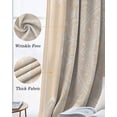 thumbnail image 3 of Beige Boho Blackout Curtains for Bedroom Living Room Darkening Curtains 63 Inches Long Farmhouse Middle Century Abstract Geometric Window Curtain 2 Panels Set Window Treatment Grommet Drapes 42"x63", 3 of 9