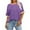 Purple, variant on JGTDBPO Summer Tops for Women Oversized Striped T Shirts Short Sleeve Crewneck Pullover Tops Casual Color Block Loose Basic Tee Shirts 2024 Trendy Clothes