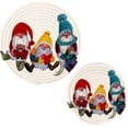thumbnail image 7 of SKYSONIC Cute Merry Gnomes Pot Holders Trivets, 2 Pcs Heat Resistant Trivets,Valentines Cotton Thread Weave Mats for Hot Pads Pans Pot Bowl Teapot for Kitchen Decor, 7 of 7