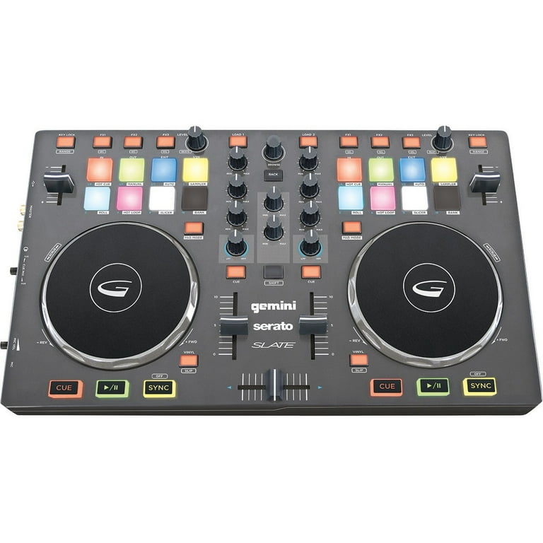 Exclusive Gemini SLATE: 2 Channel DJ Controller with Serato DJ +