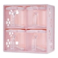 thumbnail image 3 of CONDIMENTO de CONDEMENTO de CONTENER de ALMACENAMIENTO de CONSEJO Jares multipropósito 4 cuadrículas Caja de condimento Caja de condimento para Pepper Rosa, 3 of 8