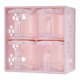 thumbnail image 3 of Caja de condimento de 4 cuadrículas, olla de especias de estante de estante, ollas de especias de cocina, recipiente de almacenamiento de condimentos Rosa, 3 of 8