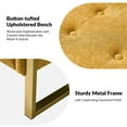 thumbnail image 4 of Tina's Home 55" Upholstered Storage Bench Tufted End of Bed Bench Bedroom Entryway Mustard, 4 of 9