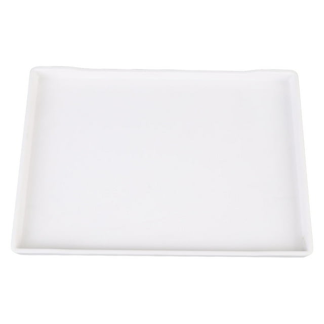 Rectangle Serving Tray, Large Reusable Rectangular Party Platter Reusable Tray for Veggie, Snack, Fruit, Cookies, Desserts in Kitchen Pantry Organization