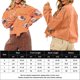 thumbnail image 2 of Abrigo Chaqueta recortada de pana para mujer Chaqueta de béisbol con solapa informal Abrigos de moda para exteriores Cgtredaw Naranja T L para Mujer, 2 of 6