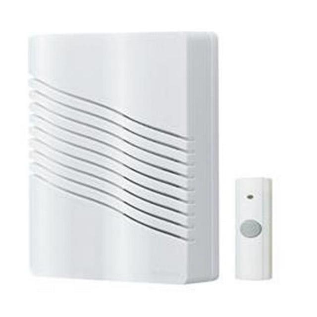 Broan-Nutone LA226WH White Wireless Door Chime with Receiver - 1, 2 or 8 Notes