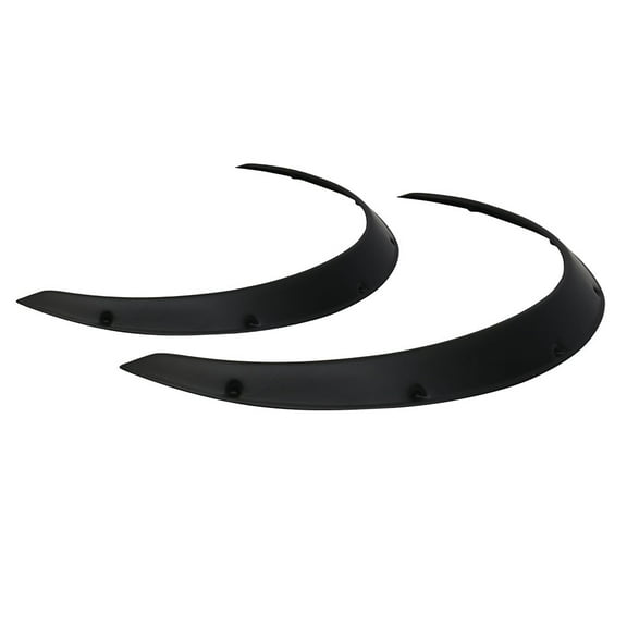 Ikon Motorsports Compatible with Ikon V3 Universal 50mm Wide Front Polypropylene Plastic Fender Flares