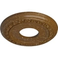thumbnail image 3 of Ekena Millwork 12 1/4"OD x 4"ID x 1 1/8"P Jackson Ceiling Medallion (Fits Canopies up to 7 3/8"), Hand-Painted Smokey Topaz Crackle, 3 of 8
