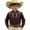 Brown, variant on Toddler Boy Shirts Boys Printed Western Cowboy Shirt Print Turn Down Collar Long Sleeve Snap Button Denim Style Casual Top for Toddler Kids Black 12 Years-13 Years