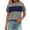 *Dark Gray, variant on ClodeEU Women's Color Block Crew Neck Short Sleeve T-Shirt,Casual Loose Fit Tee Army Green,Women's Plus L