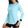thumbnail image 1 of Plebaso Chandails de Soleil Upf 50+ pour Femmes à Manches Longues, Protection Solaire, Hauts Athlétiques pour la Course, la Randonnée, la Pêche, 1 of 6