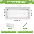 thumbnail image 2 of Uxcell 6" x 10" Duct Opening Vent Cover, Air Supply Grille Register AC Vent Covers for Wall Floor, White- Outer Size: 7.8" x 11.7", 2 of 7