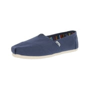 Toms Women's Classic Canvas Navy Ankle-High Slip-On Shoes - 6M