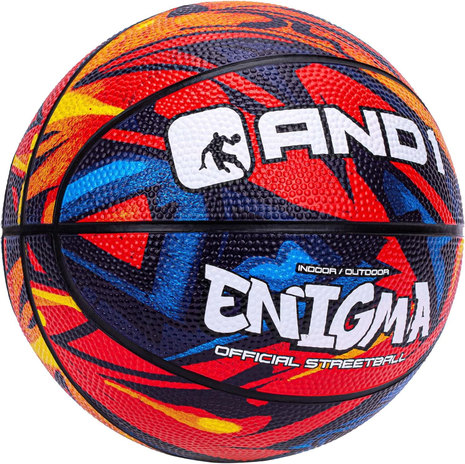 AND1 Mini Basketball 3-Pack - Size 3 (7 Inch) Easy to Grip, Youth Size, Deflated with Pump Included