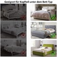 thumbnail image 4 of Fundas para cabecera de Cama, Funda para cabecera, Funda para cabecera Todo Incluido, Funda para cabecera elástica, Funda para cabecera de Cama, elástica para cabecera de Dormitorio tapizada, 4 of 5