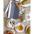 thumbnail image 4 of Vintage Striped Kitchen Dish Towels for Drying Dishes Set of 2, Midnight Blue Modern Simple Lines Waffle Weave Microfiber Hand Tea Bathroom Towels Quick Dry & Absorbent Towel 15.7x23.6, 4 of 7