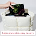 thumbnail image 6 of Tropical Plants Velvet Portable Decorative Box with Removable Compartment - Jewelry Stand, Necklace Organizer, and Gift, 6 of 7