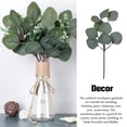 thumbnail image 2 of Bearachild Hojas artificiales de plástico, hojas de plantas, hogar, autoensamblaje, ramas decorativas, accesorios para fiesta de jardín, flor falsa de Plantas Artificiales Eucalipto Bearachild HA084131-02, 2 of 6
