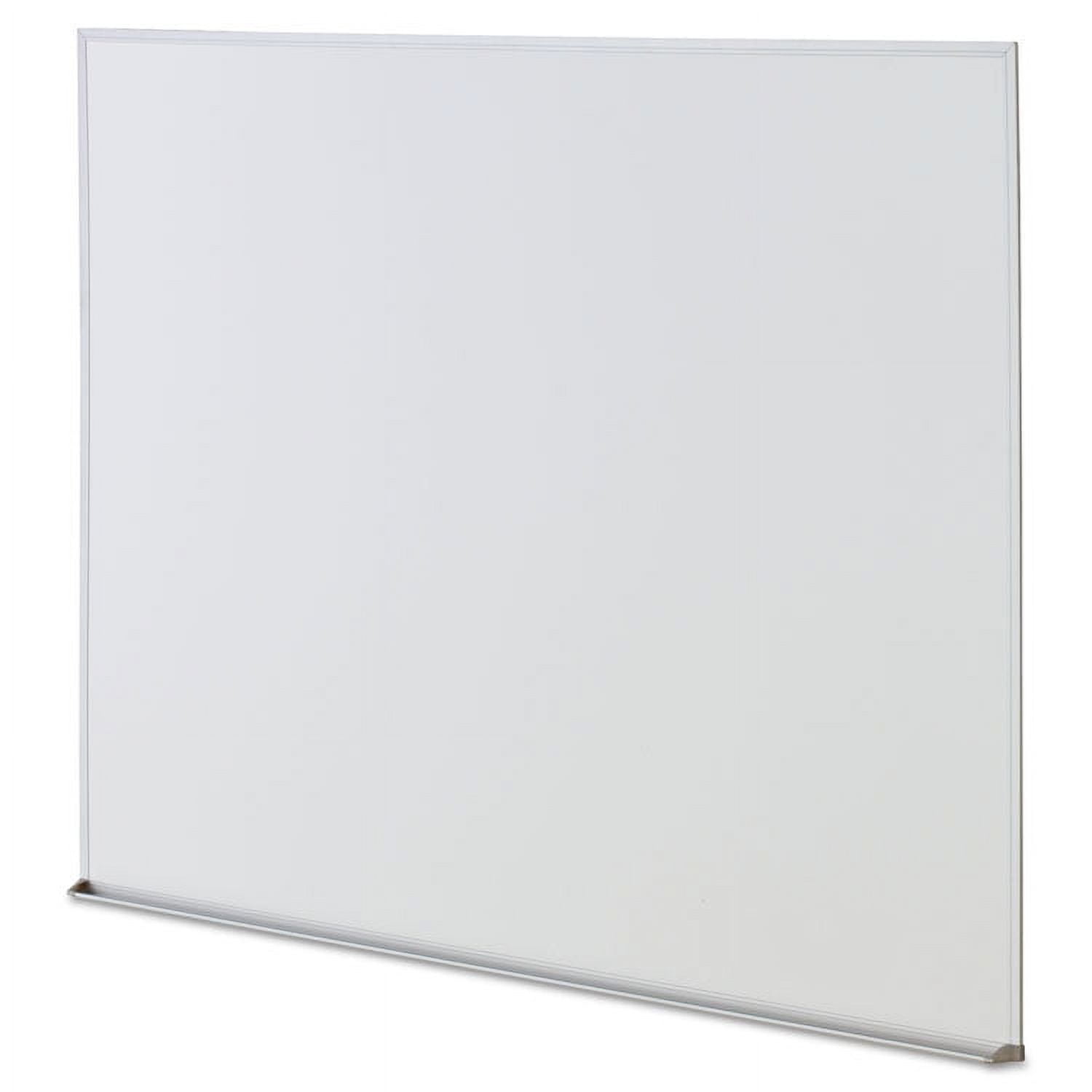 Universal Melamine Dry Erase Board Aluminum Frame, White