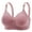 Pink, variant on Lingerie for Women Sexy Naughty Post Surgical Bra Front Closure Unpadded Wirefree Sport Racerback Posture 50,Red