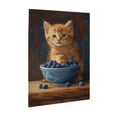 thumbnail image 2 of 500 PCS Cute Kittens & Blueberries Wooden Jigsaw Puzzles 500 Pieces,Unique And Beautiful Design,Featuring Beautiful And Vibrant Illustrations Depicting A Cat Eating Blueberries,For Cat Lovers Gift, 2 of 6