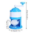 thumbnail image 2 of Coofit Ice Crusher Stainless Steel Hand Crank Snow Cone Maker Ice Shaver for Kitchen, 2 of 10