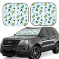thumbnail image 2 of Uemuo Cartoon Sea Creatures Printed 2 PCS Car Windshield Sun Shade, Auto Sun Heat and UV Rays Blocker, Foldable Automotive Front Window Sunshade Protector, 2 of 7