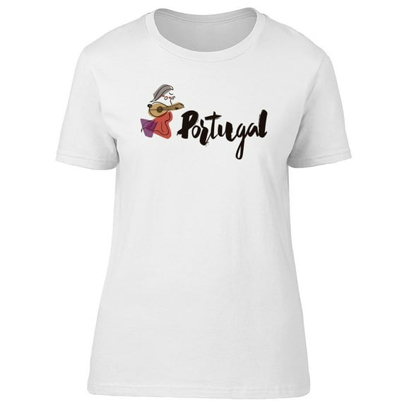 Portugal With Singer T-Shirt Women -Image by Shutterstock, Female x-Large